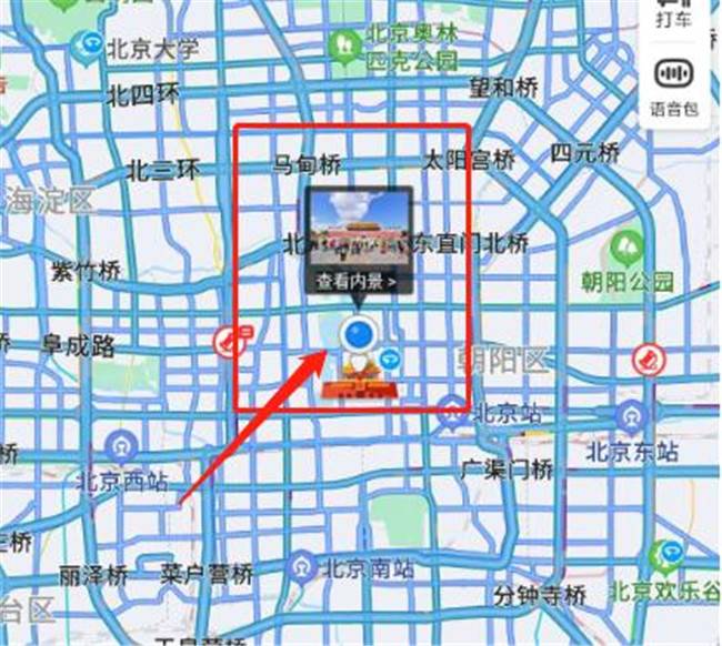 百度地圖全景模式，百度地圖全景時光機(jī)怎么打開？